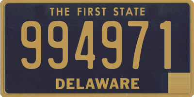 DE license plate 994971