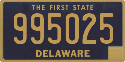 DE license plate 995025