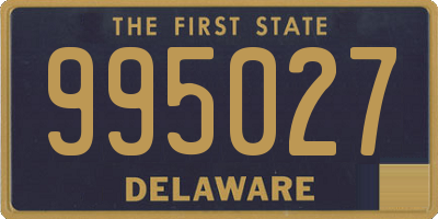 DE license plate 995027