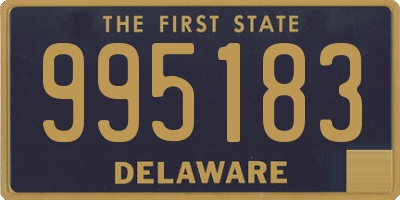 DE license plate 995183