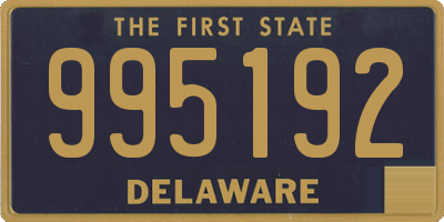 DE license plate 995192