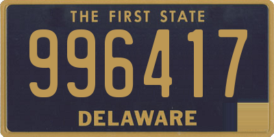 DE license plate 996417