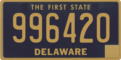 DE license plate 996420
