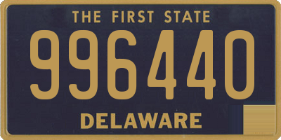 DE license plate 996440