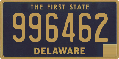 DE license plate 996462