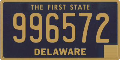 DE license plate 996572