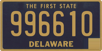 DE license plate 996610