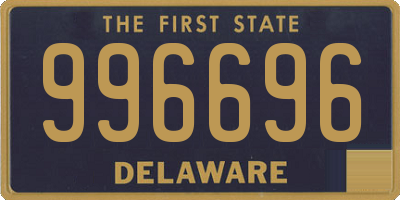 DE license plate 996696