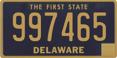 DE license plate 997465