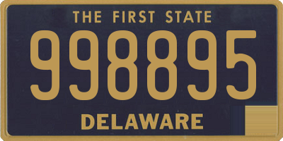 DE license plate 998895