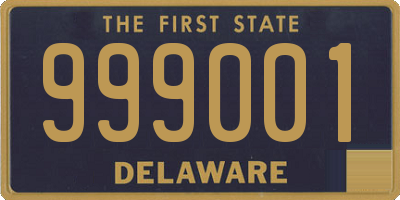 DE license plate 999001