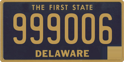 DE license plate 999006