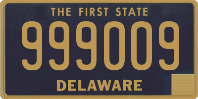 DE license plate 999009