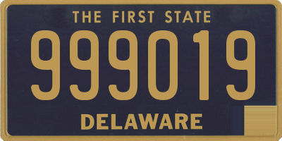 DE license plate 999019