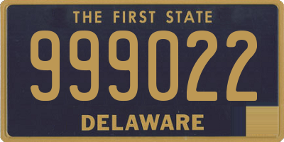 DE license plate 999022