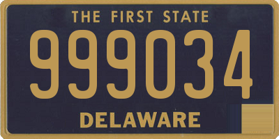 DE license plate 999034