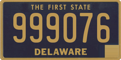 DE license plate 999076