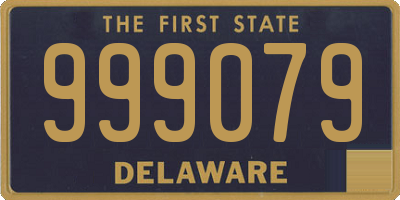 DE license plate 999079
