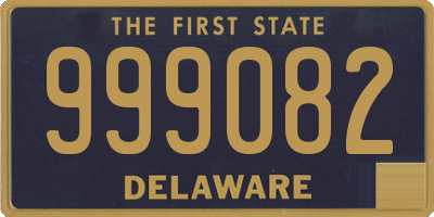 DE license plate 999082