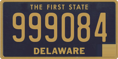 DE license plate 999084