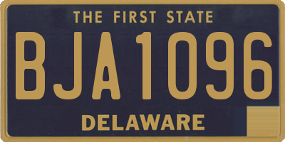 DE license plate BJA1096