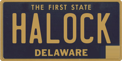 DE license plate HALOCK