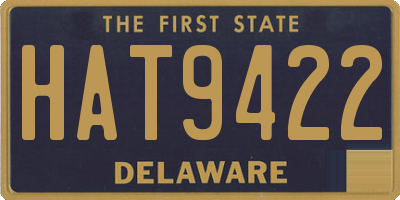 DE license plate HAT9422