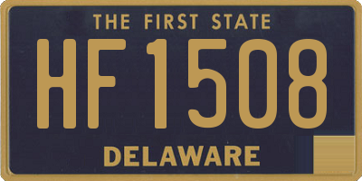 DE license plate HF1508