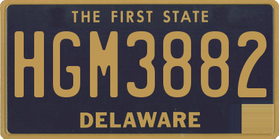DE license plate HGM3882