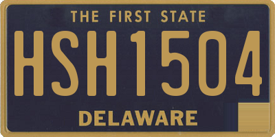 DE license plate HSH1504