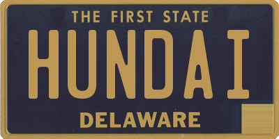 DE license plate HUNDAI