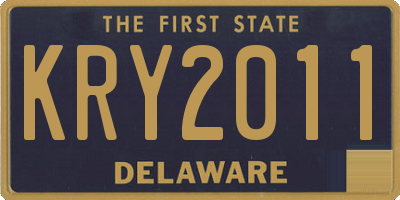 DE license plate KRY2011