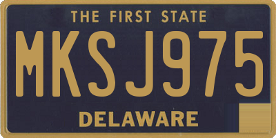 DE license plate MKSJ975