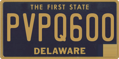DE license plate PVPQ600