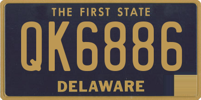 DE license plate QK6886