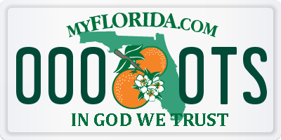 FL license plate 0000TS