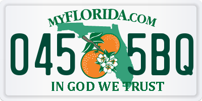 FL license plate 0455BQ