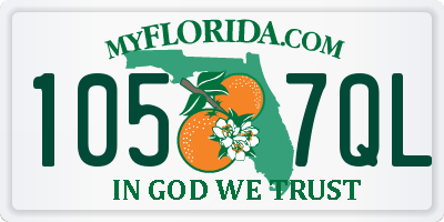 FL license plate 1057QL