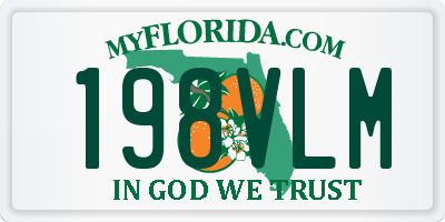 FL license plate 198VLM
