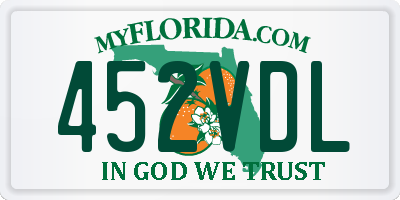 FL license plate 452VDL
