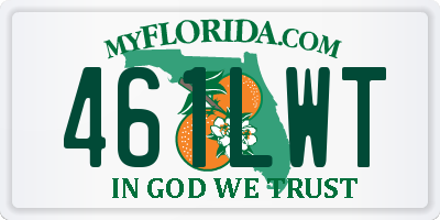 FL license plate 461LWT