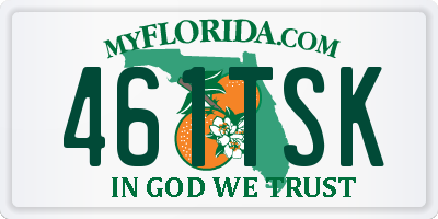 FL license plate 461TSK