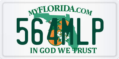 FL license plate 564MLP