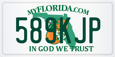FL license plate 589KJP