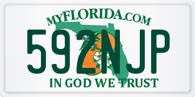 FL license plate 592NJP