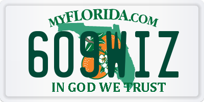 FL license plate 609WIZ