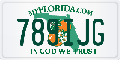 FL license plate 789IJG