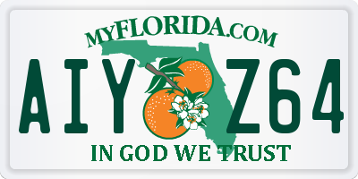 FL license plate AIYZ64