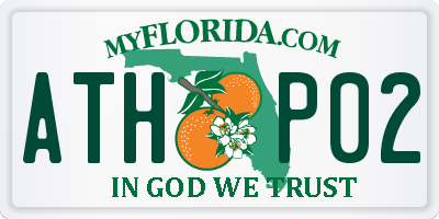 FL license plate ATHP02