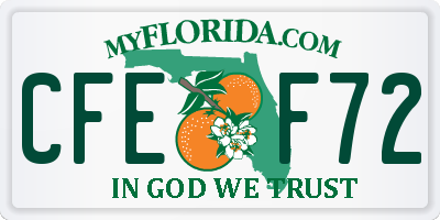 FL license plate CFEF72